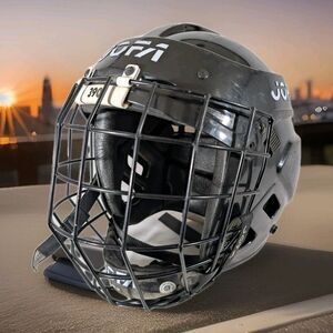 Vintage JOFA 390SR Adult (MED/LRG) Hockey Helmet with Full Cage & Chin Strap
